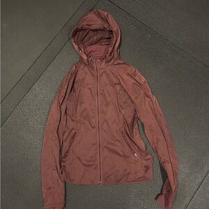 Lululemon Athletica Maroon Hooded Jacket